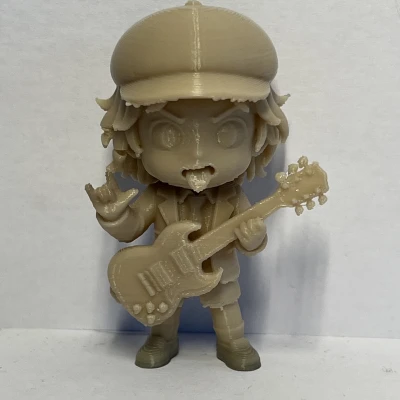 Chibi Angus Young (ACDC) – Tượng 3D Chibi