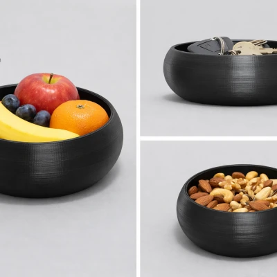 Tô/Khay In 3D Tối Giản – Đựng Chìa Khóa, Sắp Xếp Bàn, Đựng Trái Cây