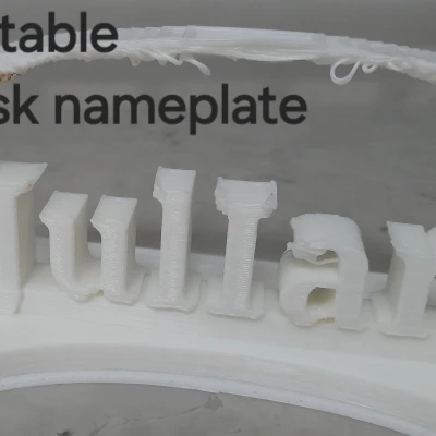 Bảng Tên Để Bàn Có Thể Chỉnh Sửa (Editable Desk Nameplate)