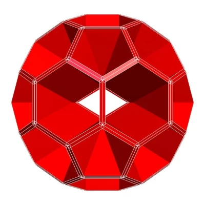 HOLDEN GOLDEN TRUNCATED ICOSAHEDRAL NOLID 1