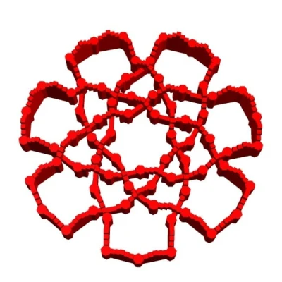 21 Crossing Knotted Kastle 1