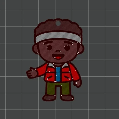 Stranger Things Lucas Sinclair - Móc khóa