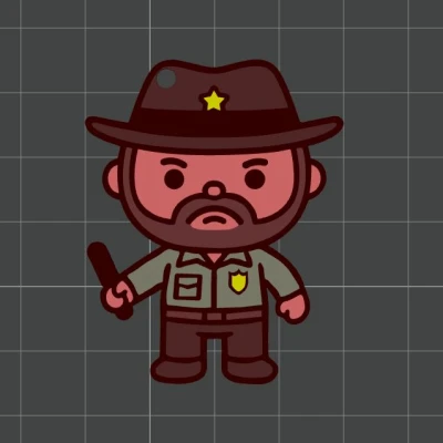 Stranger Things Jim Hopper - Móc khóa