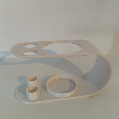 Giá đỡ kem đánh răng và bàn chải (in 3D) tối giản