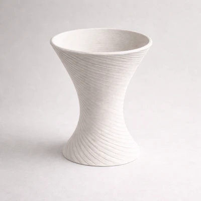 Aether 01 — Bình Hoa Xoắn Ốc Phong Cách Gallery