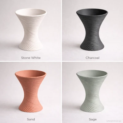 Aether 01 — Bình Hoa Xoắn Ốc Phong Cách Gallery