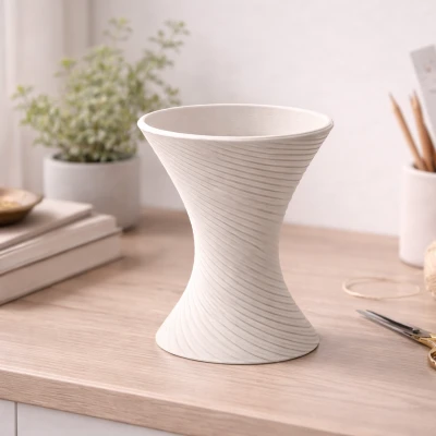 Aether 01 — Bình Hoa Xoắn Ốc Phong Cách Gallery