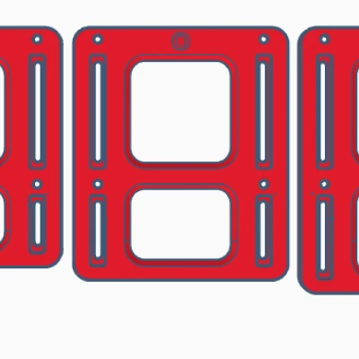 Ngàm gắn PSU MeanWell UHP-500-XX cho Voron 2.4 lên DIN Rail