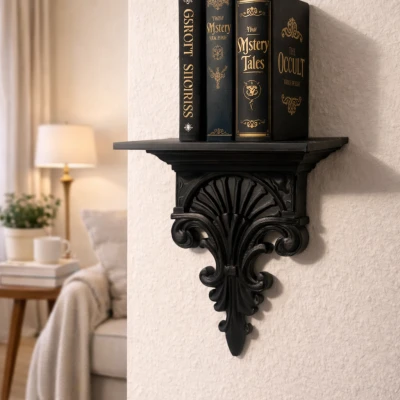 Thiết kế kệ sách Gothic Victorian