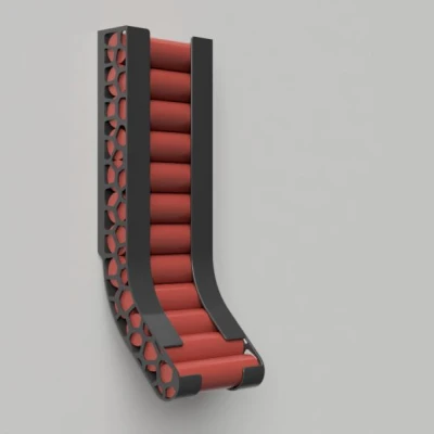 Khay treo tường nhả pin AA + AAA (Battery holder/dispenser)