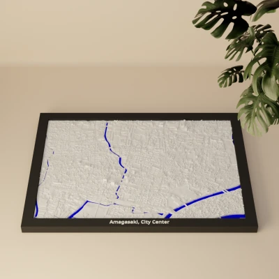 Amagasaki, City Center, Nhật Bản - Mô hình thu nhỏ 3D