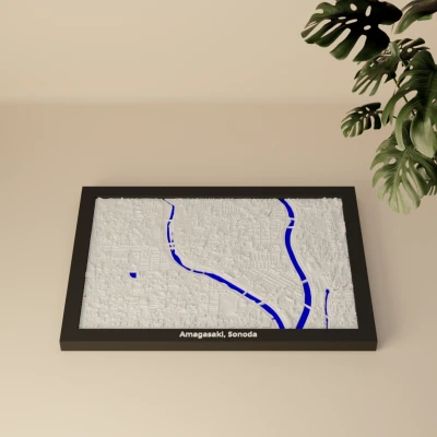 Amagasaki, Sonoda, Nhật Bản - Mô hình thu nhỏ 3D