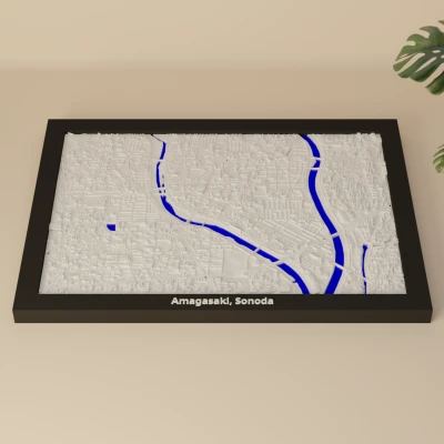 Amagasaki, Sonoda, Nhật Bản - Mô hình thu nhỏ 3D