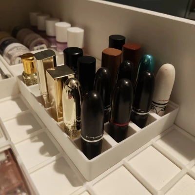 Khay son Gridfinity (Gridfinity Lipstick Tray)