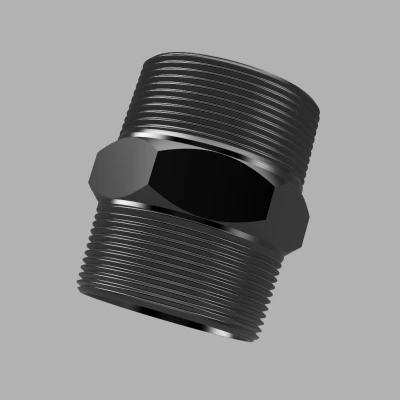 Đầu nối ống ren BSPT 2 inch / 50 mm (ren ngoài–ren ngoài)