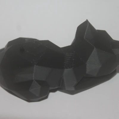 Mèo Low Poly Đang Ngủ (không cần supports)