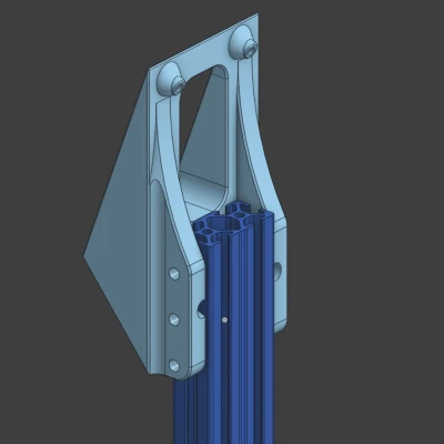 Ngàm gắn WinWing Panel Take Off 2 lên 1020 Extrusion