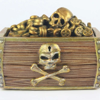 Rương Kho Báu Cướp Biển Modular: Xu Vàng, Đầu Lâu & Xương Chéo (Set #3)