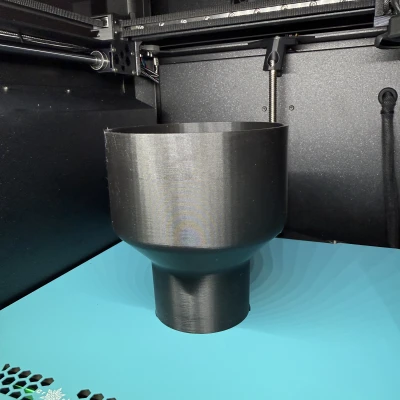 Adapter cổng hút bụi OD 4" xuống ống shop vac 2.5"