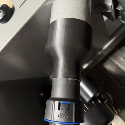 Adapter cổng hút bụi OD 4" xuống ống shop vac 2.5"