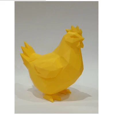 Gà Low Poly Hiện Đại Easter – Mẫu In 3D