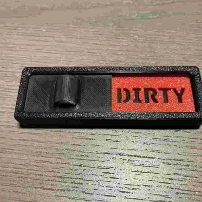 Bảng trượt báo sạch/bẩn cho máy rửa chén