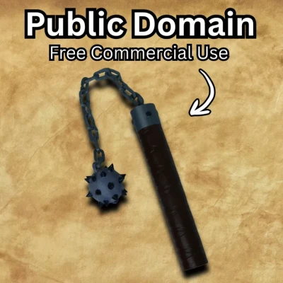 Prop Chùy Xích Trung Cổ – Mẫu Trưng Bày / Cosplay