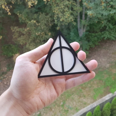 Nam châm biểu tượng Bảo bối Tử thần Harry Potter