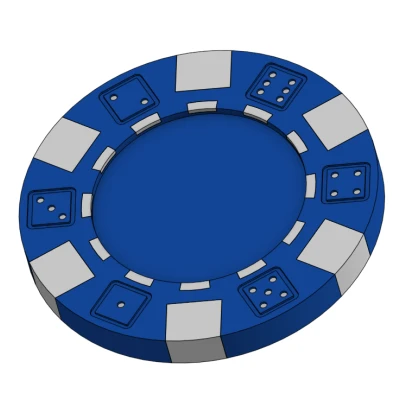 Đế lót ly Poker Chip (Poker Chip Coaster)