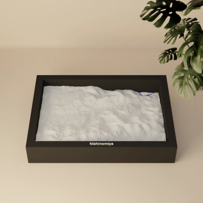 Nishinomiya, Yamaguchi, Japan - Mô hình 3D Miniature