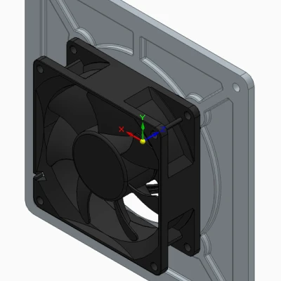 Adapter quạt 80mm canh giữa lên lỗ case 140mm