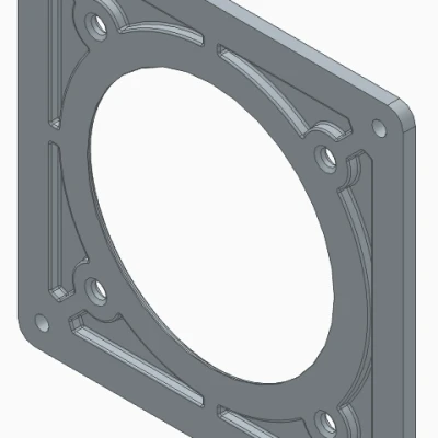 Adapter canh giữa quạt 80mm lên lỗ case 120mm