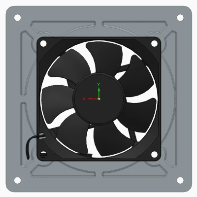 Adapter canh giữa quạt 80mm lên lỗ case 120mm