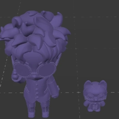 Okarun và Turbo Granny (Chibi Figurines)