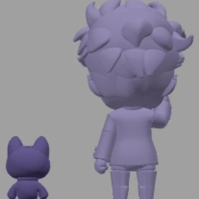 Okarun và Turbo Granny (Chibi Figurines)