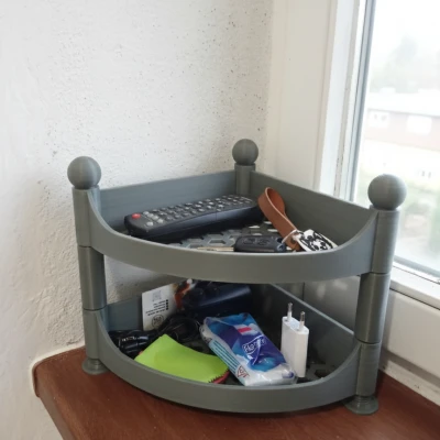 Hệ thống kệ góc dạng module (Modular Corner Shelf System)