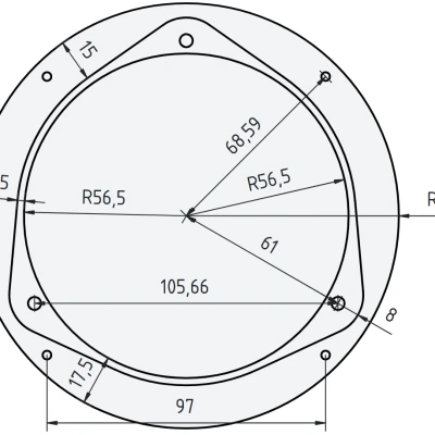 Adapter loa trước cho Audi A3 8L (~2000)