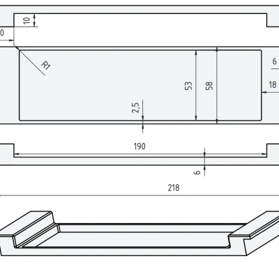 Viền mặt dưỡng radio 1DIN cho Audi A3 8L (~2000)