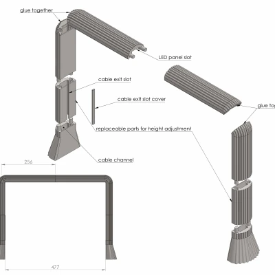 Giá đỡ / chân đèn grow light