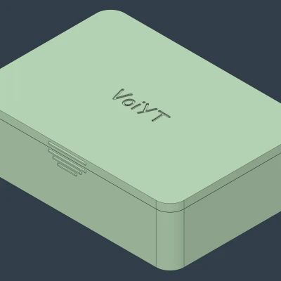 Hộp nắp đậy parametric có nhãn và khóa nam châm