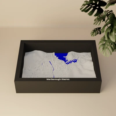 Picton, New Zealand - 3D Miniature (Mô hình địa hình thu nhỏ in 3D)