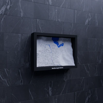 Picton, New Zealand - 3D Miniature (Mô hình địa hình thu nhỏ in 3D)