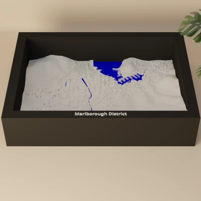 Picton, New Zealand - 3D Miniature (Mô hình địa hình thu nhỏ in 3D)