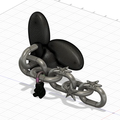 Móc khóa - Charm treo túi thỏ Y2K