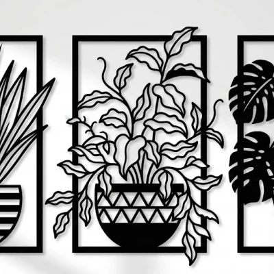 Tranh Treo Tường Hiện Đại [MIỄN PHÍ STL + SVG] Dễ In Không Cần Support