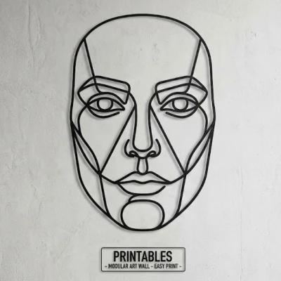 Tranh Treo Tường Hiện Đại [MIỄN PHÍ STL + SVG] Dễ In Không Cần Support