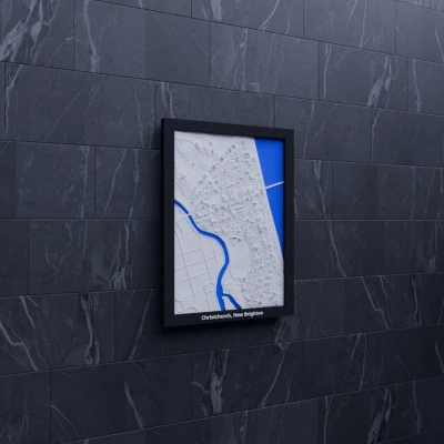 Christchurch, New Brighton, New Zealand - Mô hình 3D thu nhỏ