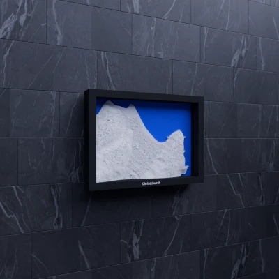 Christchurch, Sumner, New Zealand - 3D Miniature (Mô hình thu nhỏ địa hình 3D)