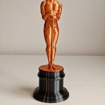 Tượng Oscar Phong Cách Low-Poly