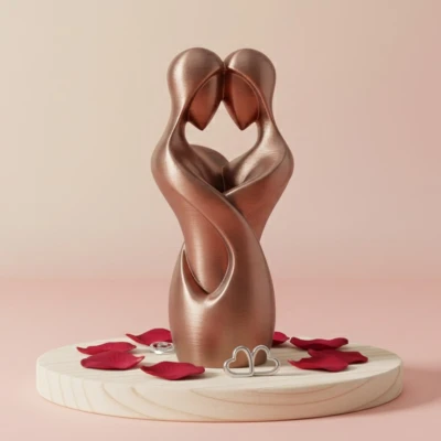 Hai Tâm Hồn, Một Suy Nghĩa – Tượng Cặp Đôi Trừu Tượng